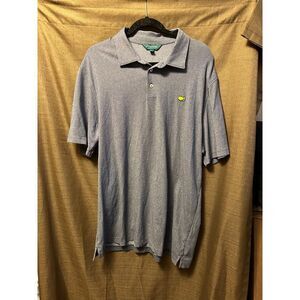 Mens Master Classics Heathered Blue Golf Polo Size XXL